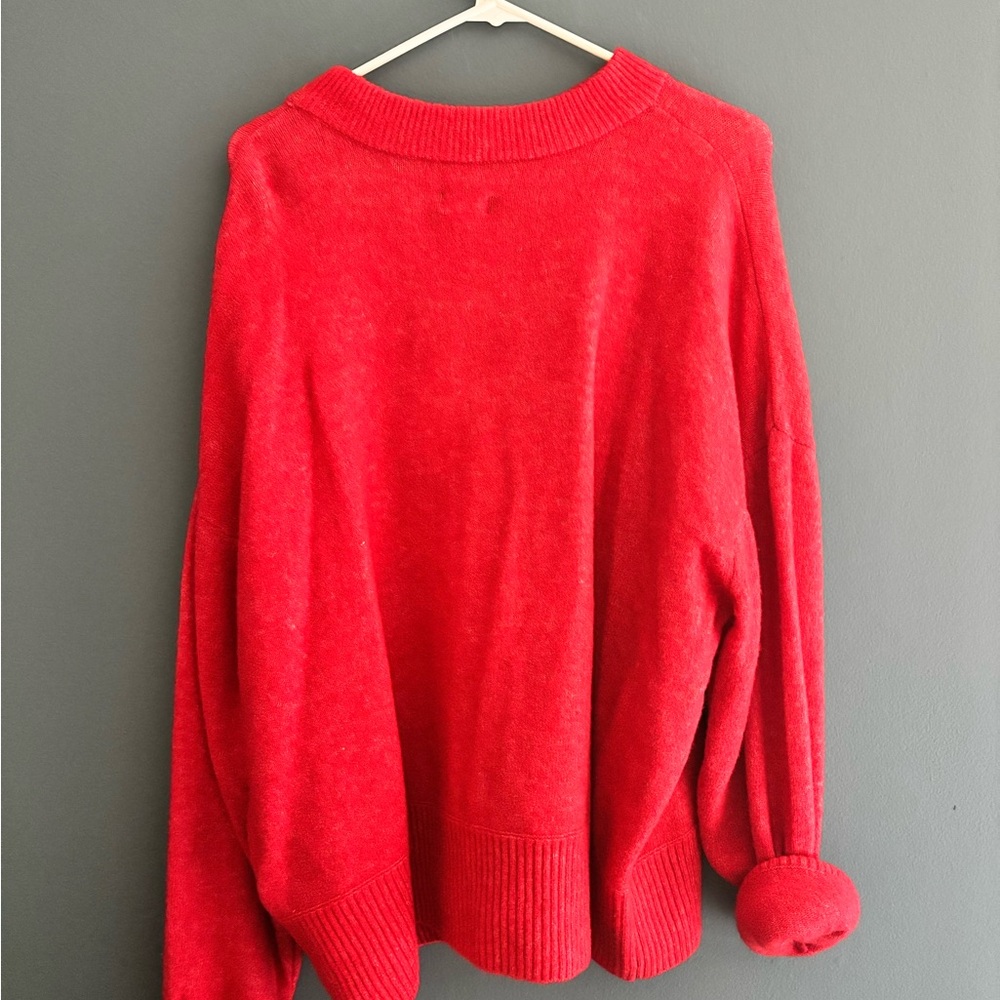 Pilcro Cozy Crewneck Sweater in Burnt Orange - Picture 3 of 4